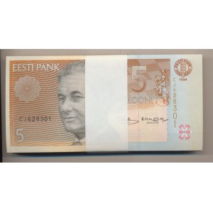 Estonia 5 krooni 1994 - Bundle (100)