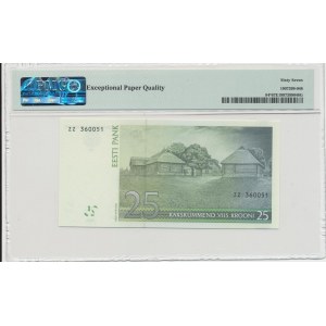 Estonia 25 krooni 2002 - ZZ - Replacement money - PMG 67 EPQ