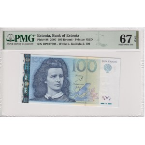 Estonia 100 krooni 2007 - PMG 67 EPQ