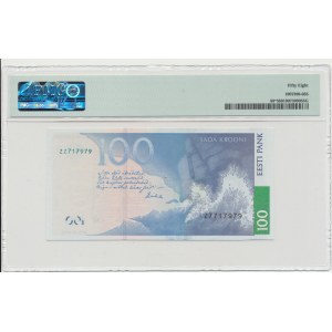Estonia 100 krooni 2007 - ZZ - Replacement note - PMG 58