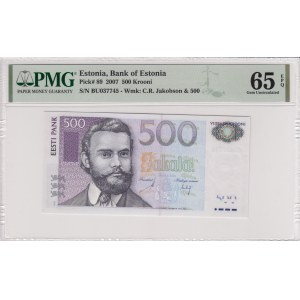Estonia 500 krooni 2007 - PMG 65 EPQ