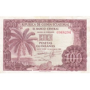 Equatorial Guinea 100 pesetas 1969