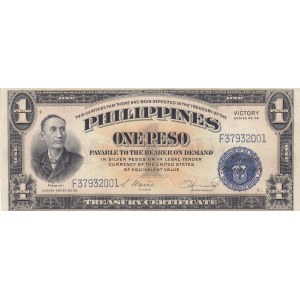 Philippines 1 peso 1944 victory