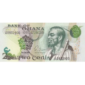 Ghana 2 cedis 1977 replacement note