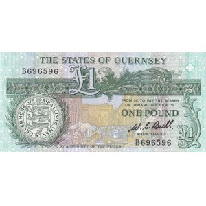 Guersney 1 pound 1980-89