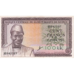 Guinea 100 francs 1960