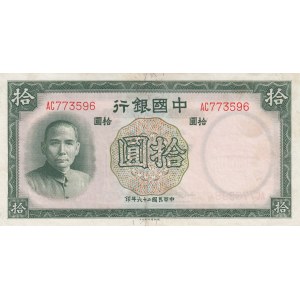 China 10 yuan 1937