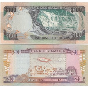 Jamaica 10-500 dollars 1991-94