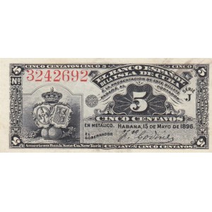 Cuba 5 centavos 1896