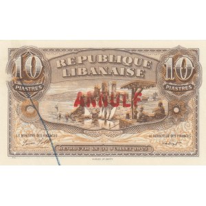 Lebanon 10 piastres 1942 ovp annula