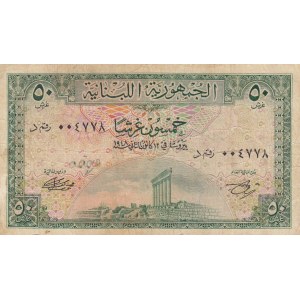 Lebanon 50 piastres 1948