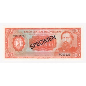 Paraguay 100 guaranies 1979 - Specimen