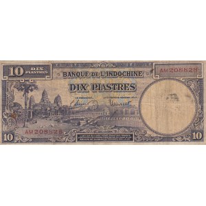 French Indochina 10 piastres 1947