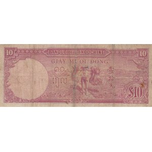 French Indochina 10 piastres 1947