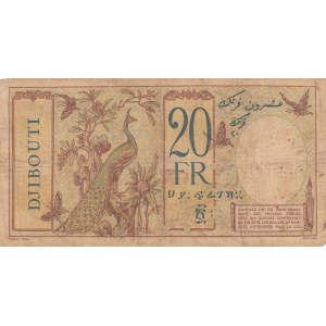 French Somaliland 20 francs 1928-38