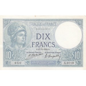 France 10 francs 1922