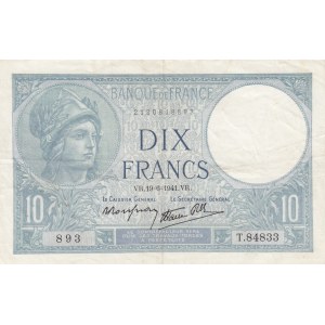 France 10 francs 1941