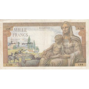 France 1000 francs 1942