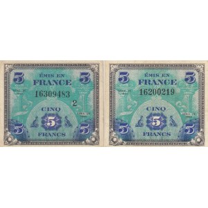 France 5 francs 1944 military (2)