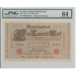 Germany 1000 mark 1910 - PMG 64