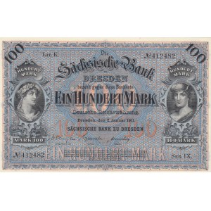 Germany 100 mark 1911 Saxony