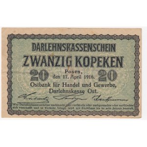 Germany - Posen 20 kopecks 1916