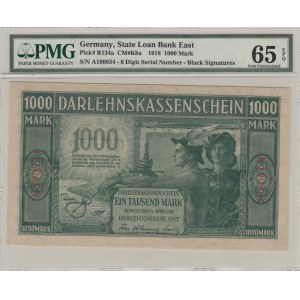 Germany - Lithuania Kowno (Kaunas) 1000 mark 1918 - PMG 65