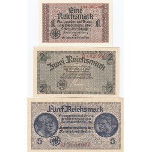 Germany 1, 2, 5 reichsmark 1940-45