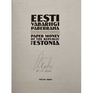 Allan Tohv, Eesti Vabariigi paberraha 1919-1940+1991-2008