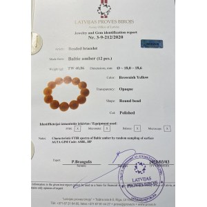 Baltic amber beaded bracelet