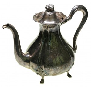 Silver teapot