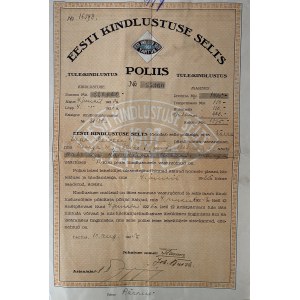 Estonian Insurance Society policy 1925