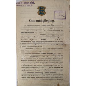 Estonian Purchase and Sale Agreement 1936