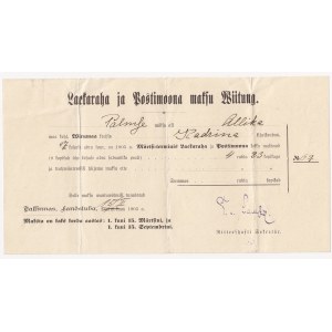 Russia - Estonia - Reval receipt 1905