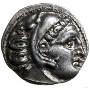drachma ok. 319-310 pne, Colophon; Aw: Głowa Heraklesa ...