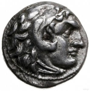 drachma ok. 319-305 pne, Magnesia ad Meandrum; Aw: Głow...