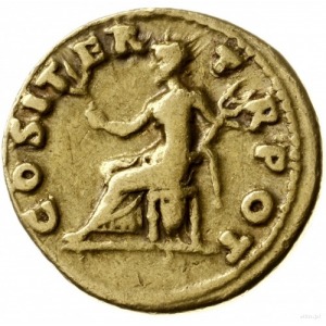 aureus, ok. 70 r., Rzym; Aw: Głowa cesarza w prawo, IMP...
