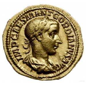 aureus, 238-239, Rzym; Aw: Popiersie cesarza w prawo, I...