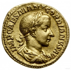 aureus 239, Rzym; Aw: Popiersie cesarza w prawo, IMP CA...