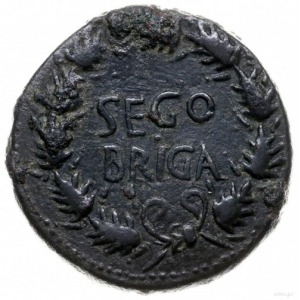 as, mennica Segovia; Aw: Głowa cesarza w lewo, C CAESAR...