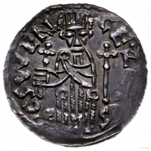 denar przed 1050; Aw: Popiersie z proporcem w lewo, BRA...
