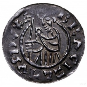 denar przed 1050; Aw: Popiersie z proporcem w lewo, BRA...