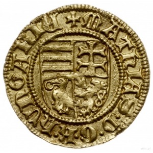 goldgulden bez daty (1458-1459), Krzemnica; Aw: Czterop...