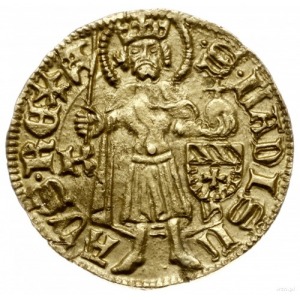 goldgulden bez daty (1458-1459), Krzemnica; Aw: Czterop...