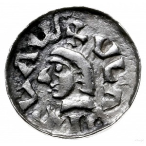 denar 1081-1102, Kraków; Aw: Głowa w lewo, VLADISLAVS; ...