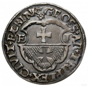 trojak 1536, Elbląg; na rewersie ELBINK kończy napis; I...