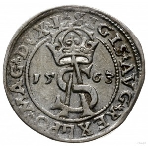 trojak 1563, Wilno; z herbem Topór na awersie, na rewer...