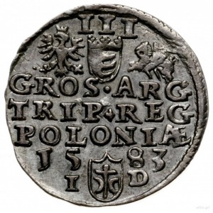 trojak 1583, Olkusz; litery I-D rozdzielone herbem  Prz...