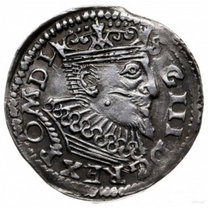 trojak 1597, Poznań; Aw: Popiersie w prawo i napis SIG ...