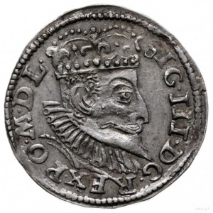 trojak 1597, Poznań; u dołu rewersu skrócona data rozdz...
